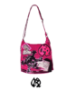 84/5000 handbag model MRCP fantasy pink suede leather fuchsia and inlays