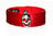 bracelet HOMME en vrai cuir à poils rouge UNISEXE taille au choix ou sur-mesure