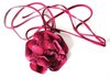 serre tête en cuir rose indien fleur fantaisie modulable en ceinture grande taille bracelet collier