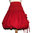 Jupe boule rouge style couture créateur total rouge sur-mesure grande taille femme