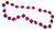 collier long sautoir en perles de bois exotique tons violet bordeaux aubergine
