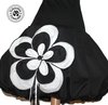 Jupe boule coton noir style 1 fleur XXL noires et blanches grandes tailles au choix