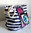 Shopping beach shopping bag 17 x 30 x 45 cm cotton blend fabric stripes marinière inlay sequins