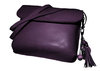 Mini handbag pouch shoulder strap adjustable in smooth leather satchel with grigri jewel bag offered