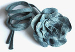 Ceinture en cuir modulable en serre tête, collier ou bracelet Superbe cuir luxe effet jeans stone et