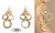 Boucles d'oreilles créoles 6 anneaux  en cuir couleur au choix