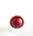 Bague XL toutes tailles unisexe ajustable style boule en cuir rouge support bois diamètre 3 cm