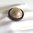 Ring XL all sizes unisex adjustable style ball leather gold support wood diameter 2,5 cm