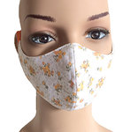 Masque alternatif en tissus 100 % coton style fleurs liberty couleur au choix lavable à 60°