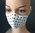 Alternative mask in 100% cotton fabric style dots color number of your choice washable at 60 °