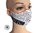 New collection fashion mask in cotton blend fabric, newspaper style, washable 60 °