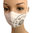 Masque unisexe réutilisable en tissu blanc griffé avec logo BLACK LIVES MATTER