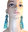 Sleeping earrings in silk cocoons shades sky blue mint green water coral rhinestones