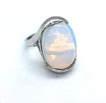 Large oval moonstone ring 23/63 unique model