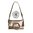 2 in 1 modular bag in smooth iridescent taupe leather + matching grigri FREE