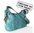 sac à main ou épaule cuir  VEGAN turquoise 30 x 20 x 5 cm + grigri bijou de sac coordonné OFFERT